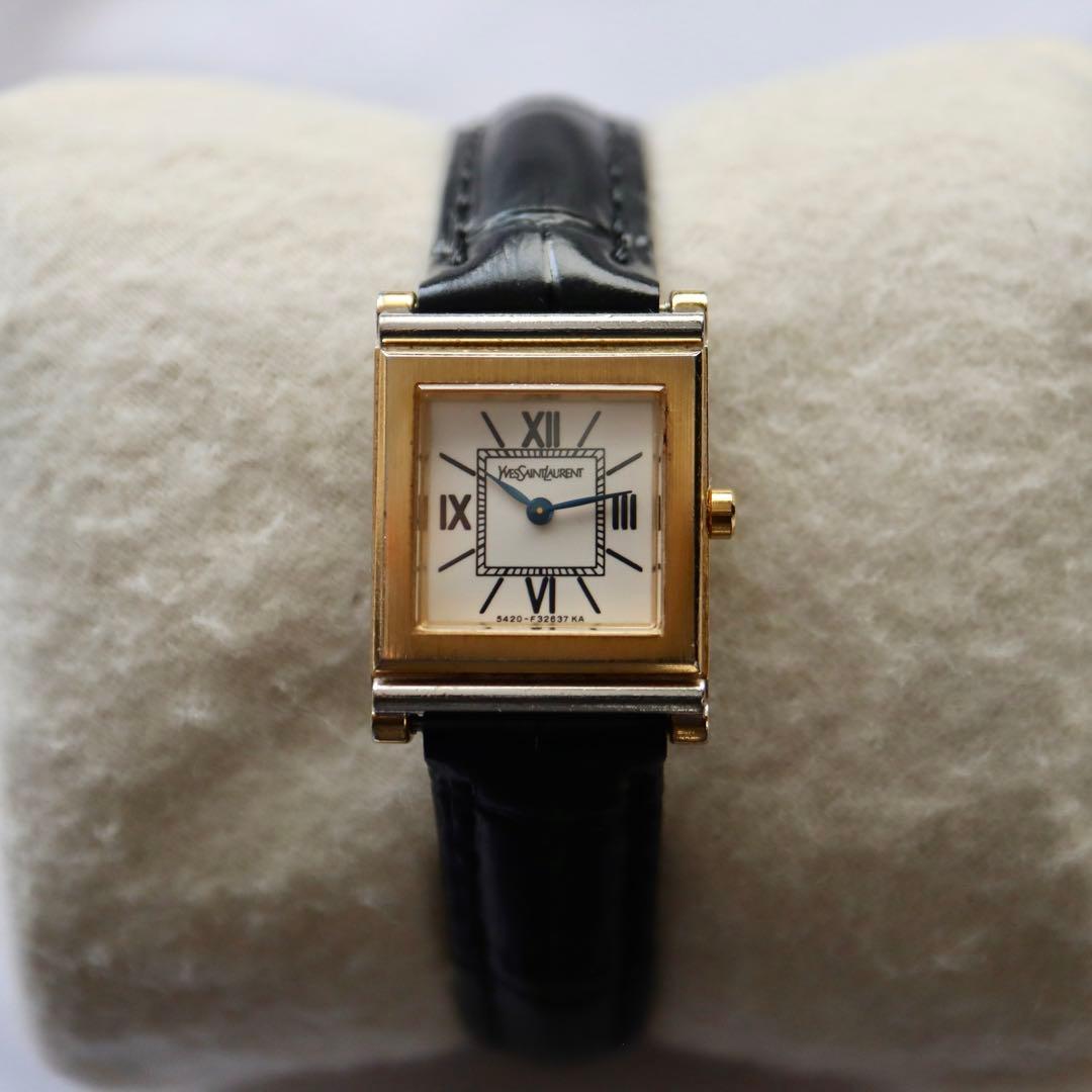 Yves Saint Laurent スクエア レディース腕時計 1384