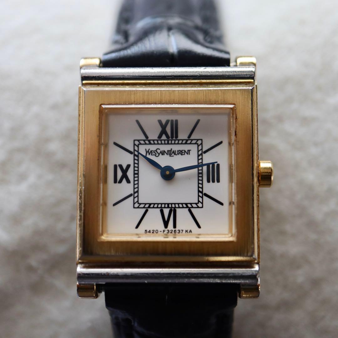 Yves Saint Laurent スクエア レディース腕時計 1384