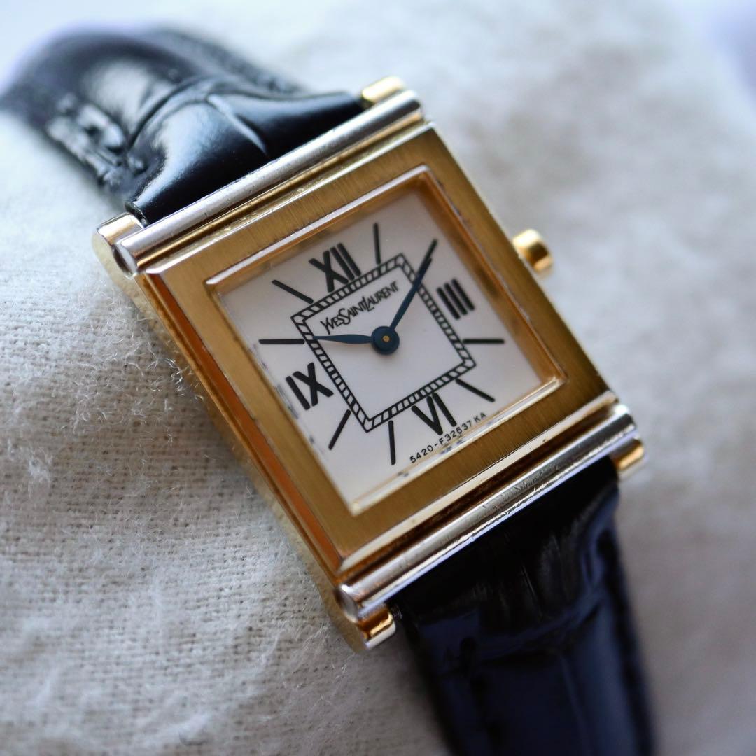 Yves Saint Laurent スクエア レディース腕時計 1384