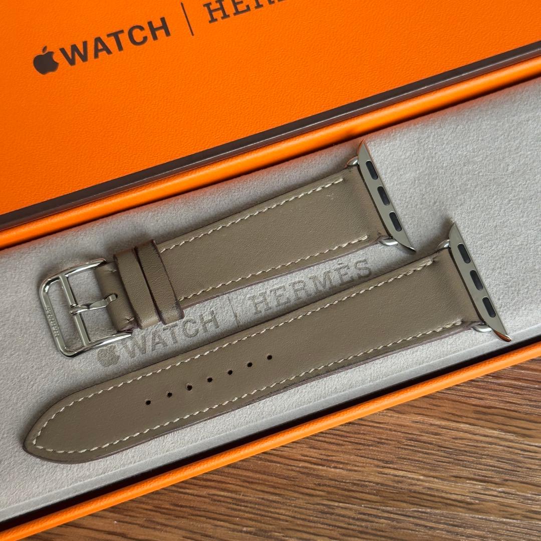 2708 Apple Watch エルメス　エトゥープ　レザーバンド