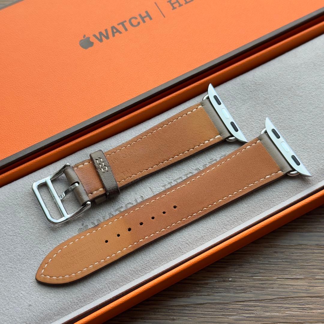 2708 Apple Watch エルメス　エトゥープ　レザーバンド