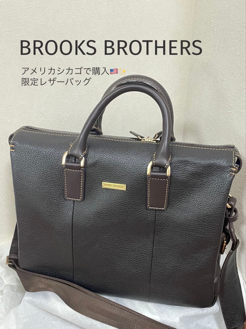 R*S様 値下げ！★極美品★アメリカ限定品★BROOKS BROTHERS レザ