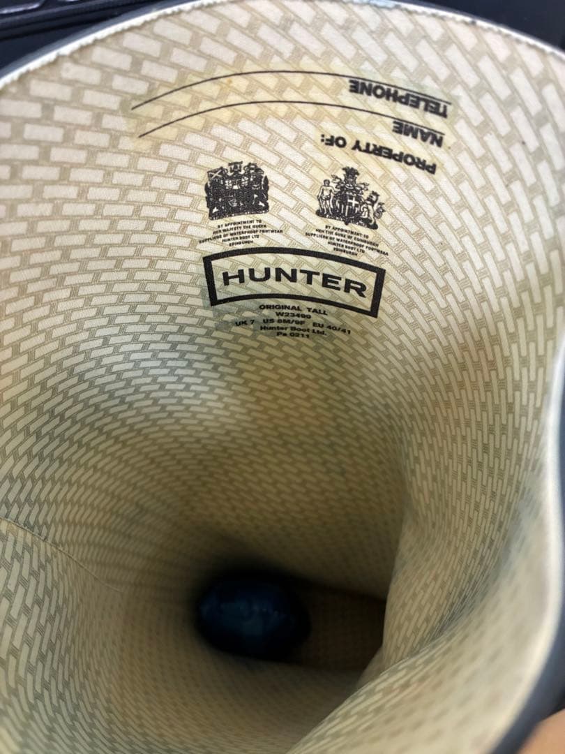ハンター　Hunter メンズ　ブーツ　UK7 26cm