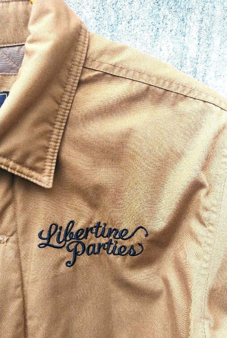 【美品】 ワークジャケット　カバーオール　 ブラウン　刺繍ステッチ　古着アメカジ