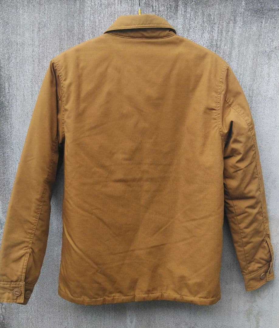 【美品】 ワークジャケット　カバーオール　 ブラウン　刺繍ステッチ　古着アメカジ