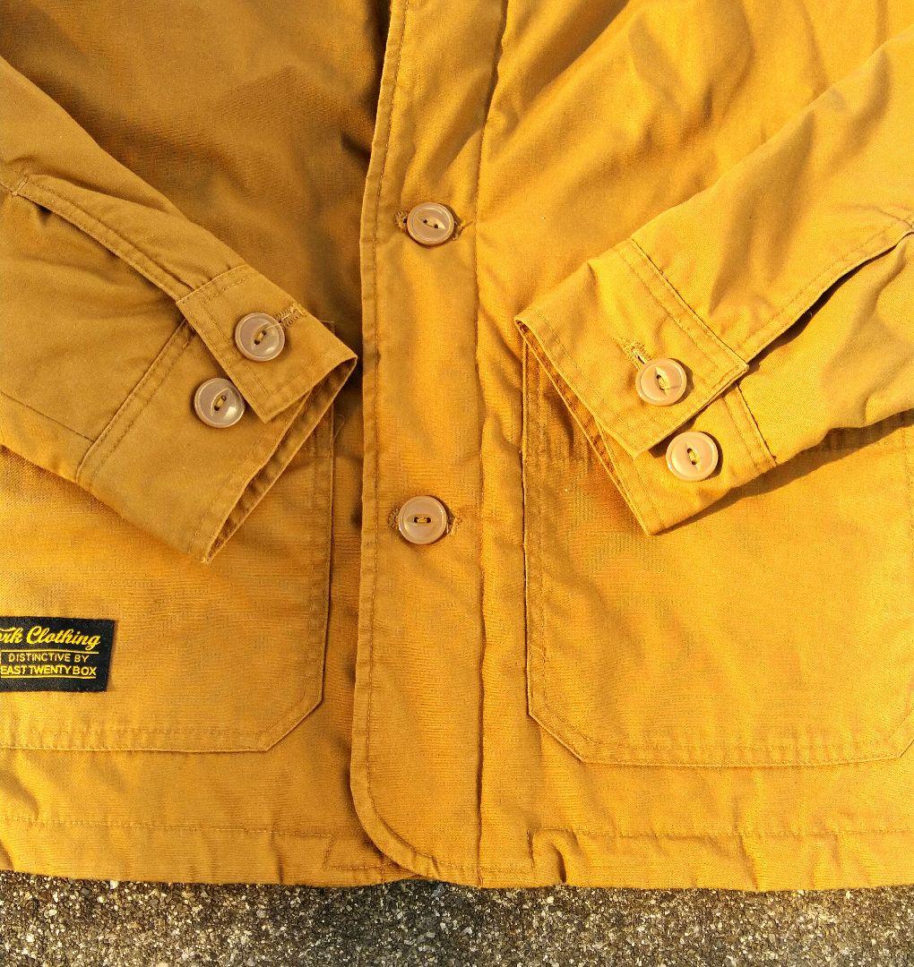 【美品】 ワークジャケット　カバーオール　 ブラウン　刺繍ステッチ　古着アメカジ