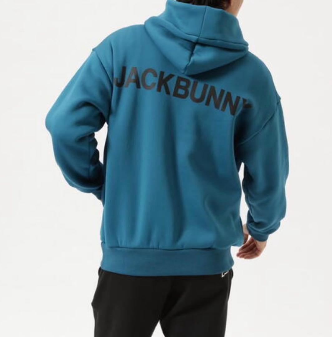 新品 パーリーゲイツ ジャックバニー KARUISHI フーディ(5)L/青