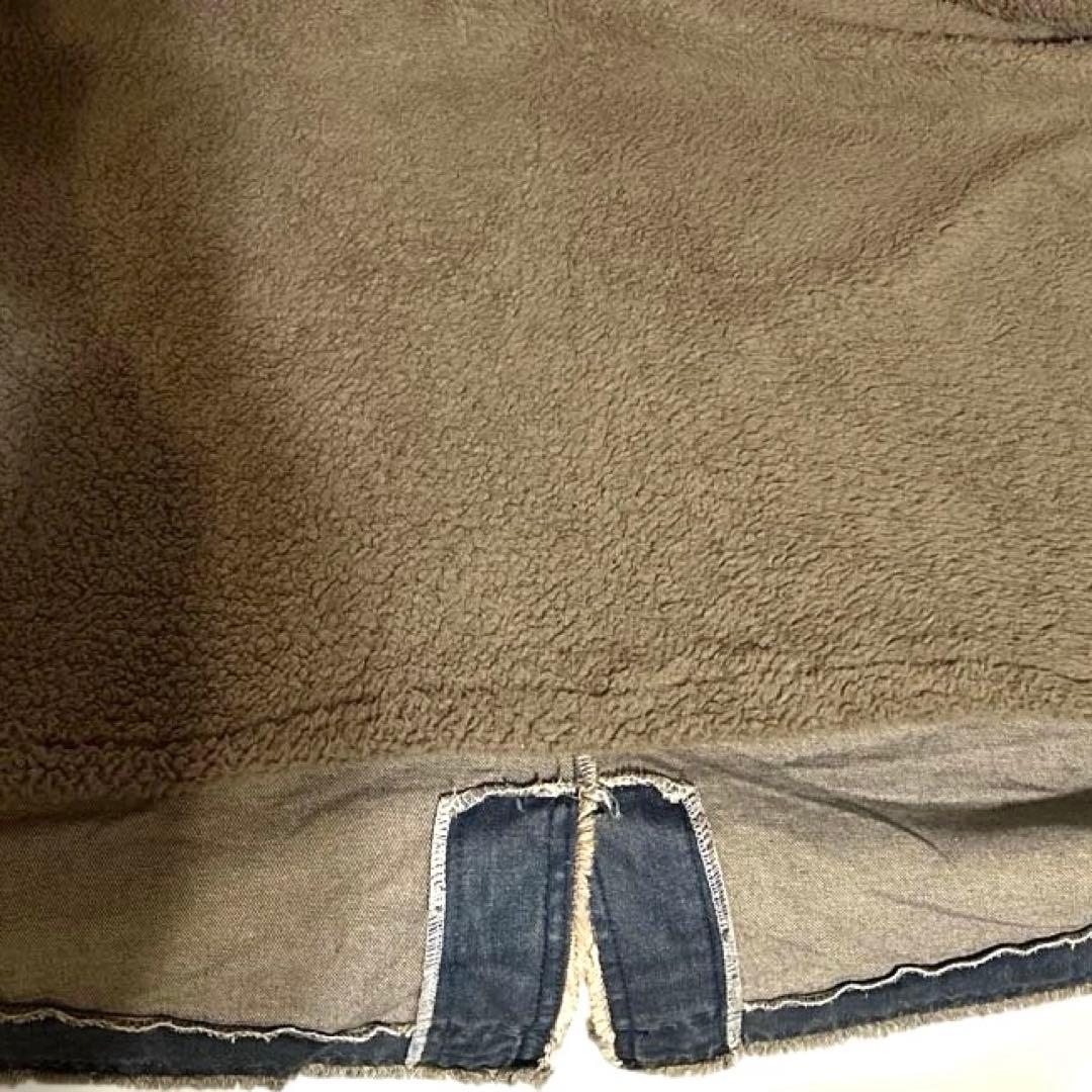 デニム フード付きロングコート