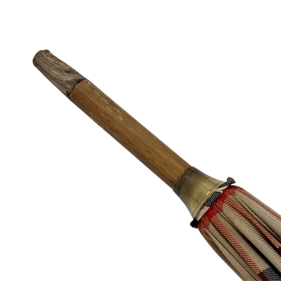 BURBERRY 長傘　雨傘　ノバチェック　シャドーホース　ヴィンテージ