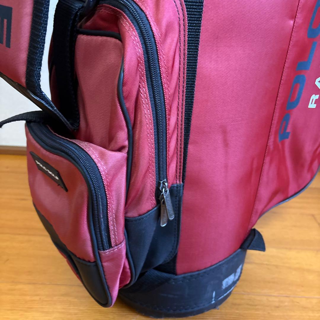POLO GOLF キャディバッグ 赤 フード付き