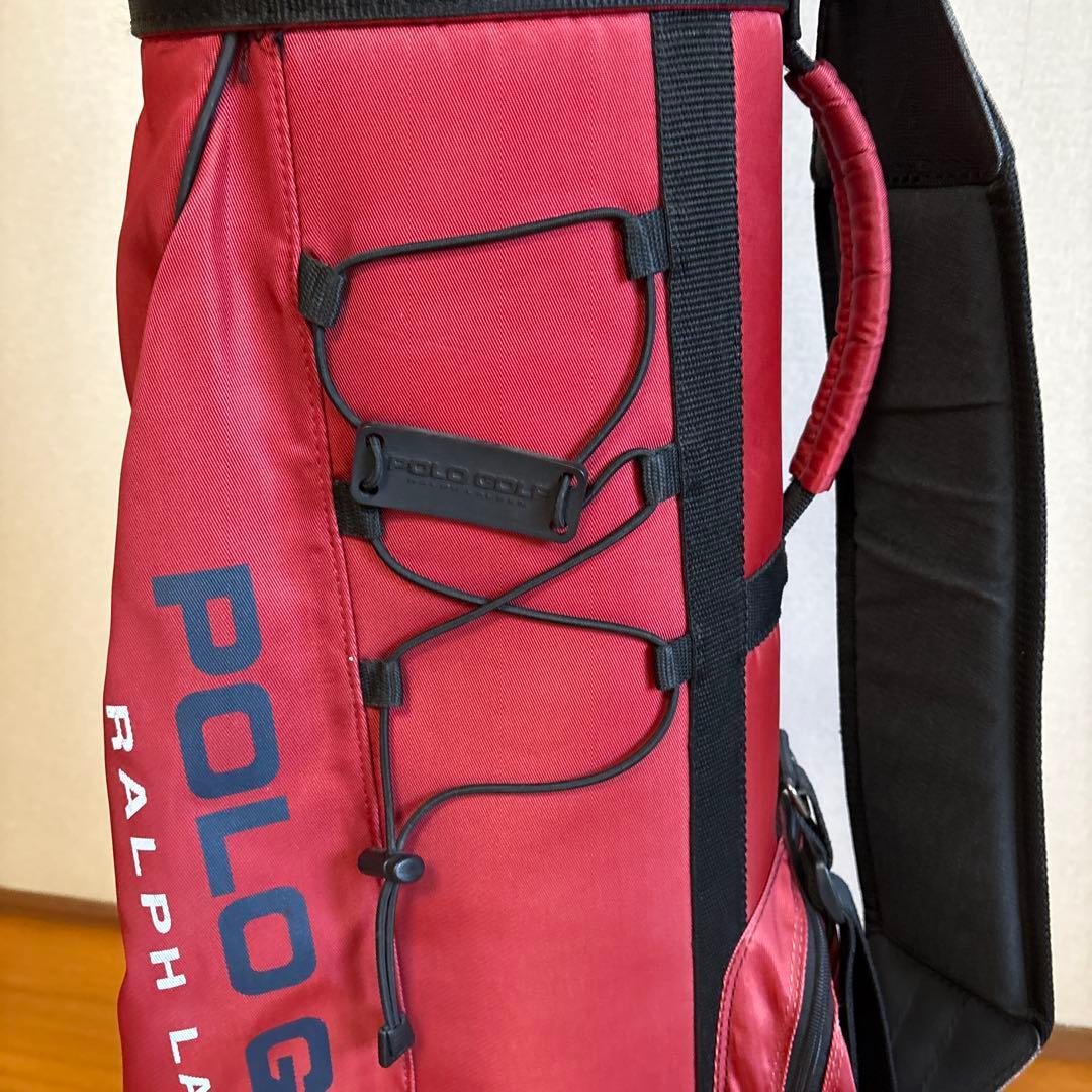 POLO GOLF キャディバッグ 赤 フード付き