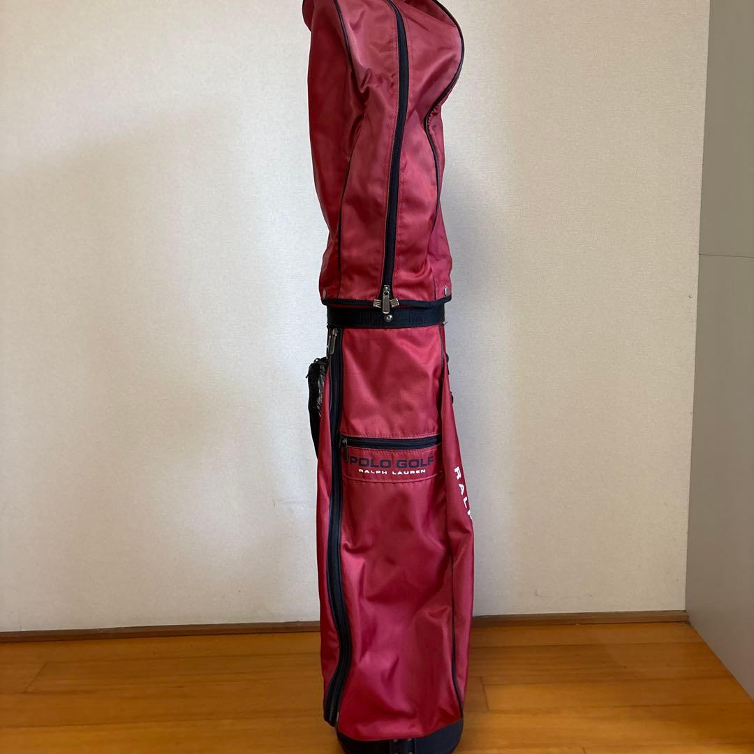 POLO GOLF キャディバッグ 赤 フード付き