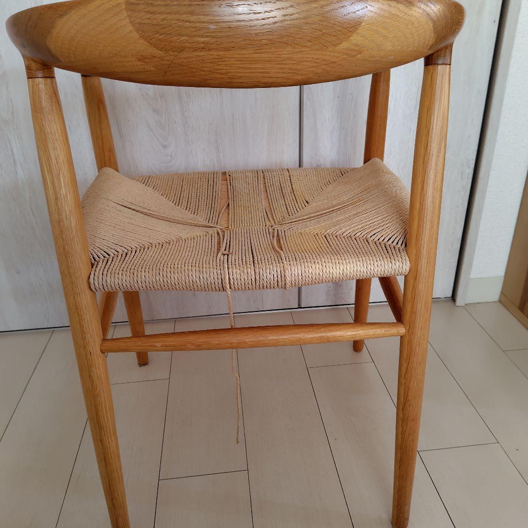 今年いっぱいの出品　無印良品　ペーパーコードチェア　木製アームチェア