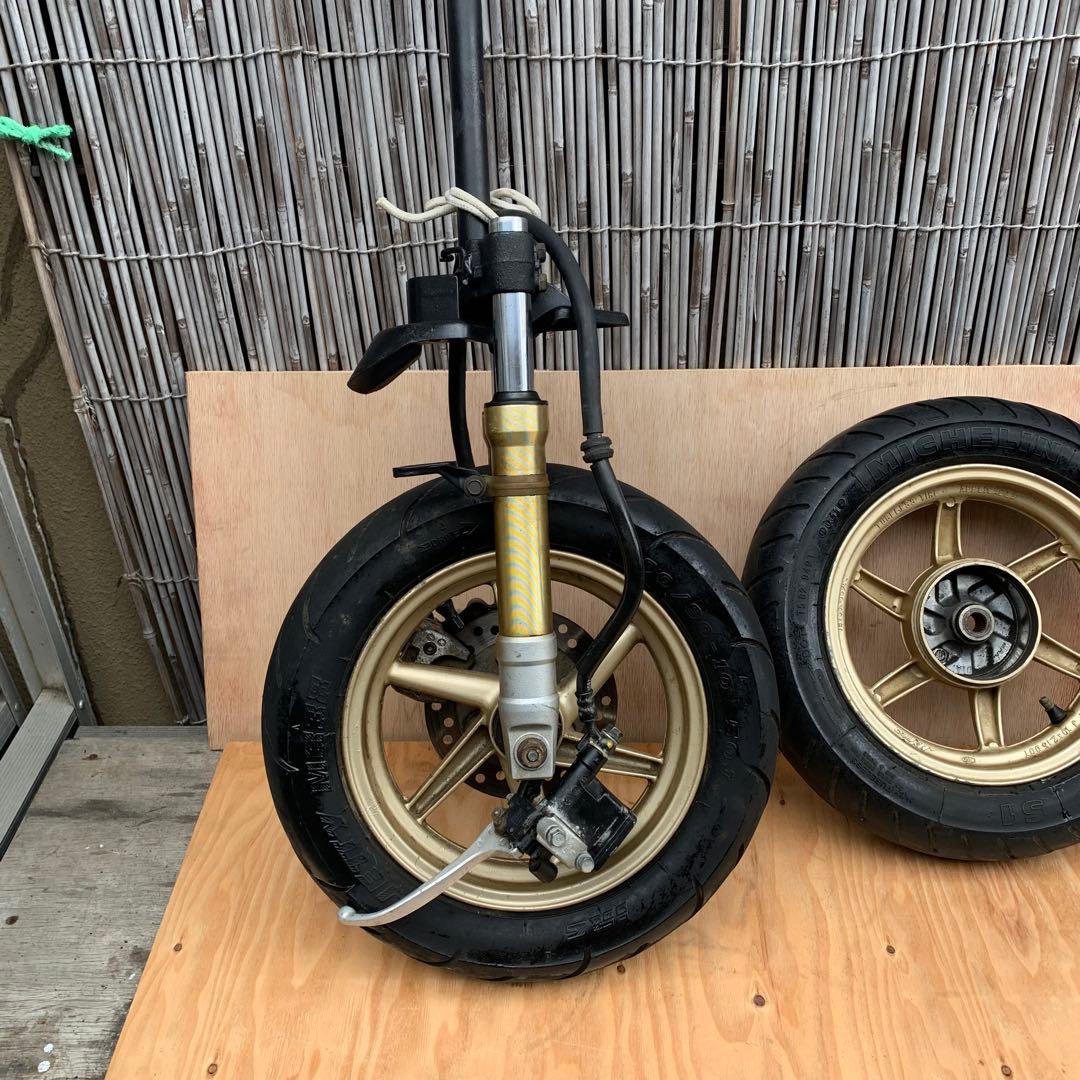 ※Nanaさん専用！ライブディオAF35ZX仕様金ホイールタイア前ディスク足回り