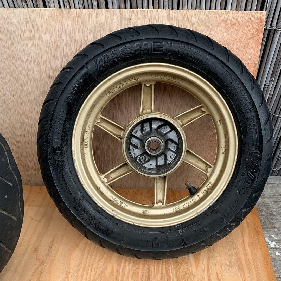 ※Nanaさん専用！ライブディオAF35ZX仕様金ホイールタイア前ディスク足回り