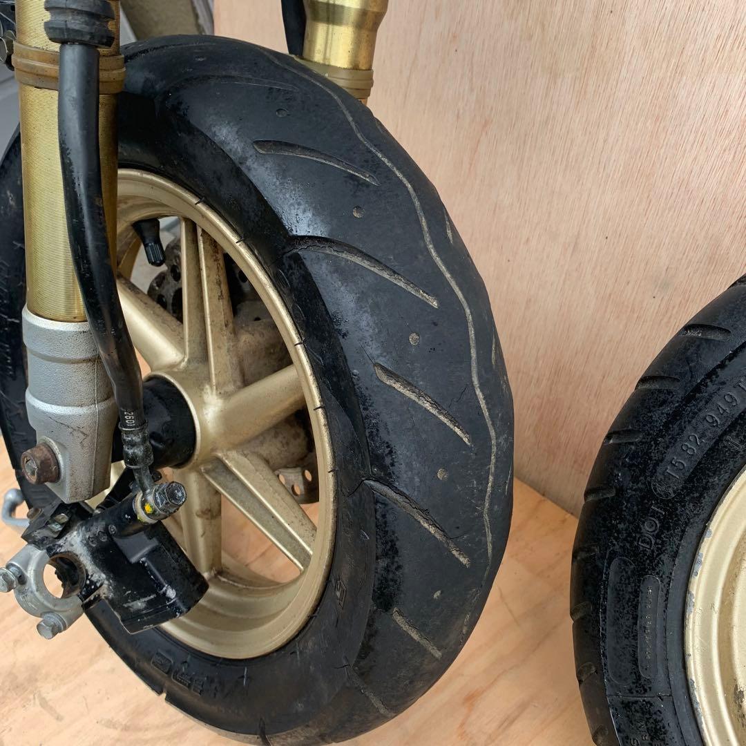 ※Nanaさん専用！ライブディオAF35ZX仕様金ホイールタイア前ディスク足回り