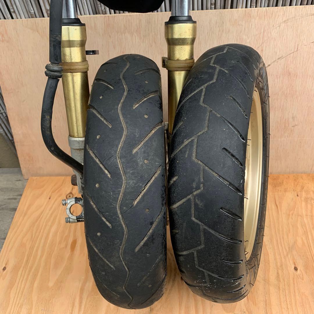 ※Nanaさん専用！ライブディオAF35ZX仕様金ホイールタイア前ディスク足回り