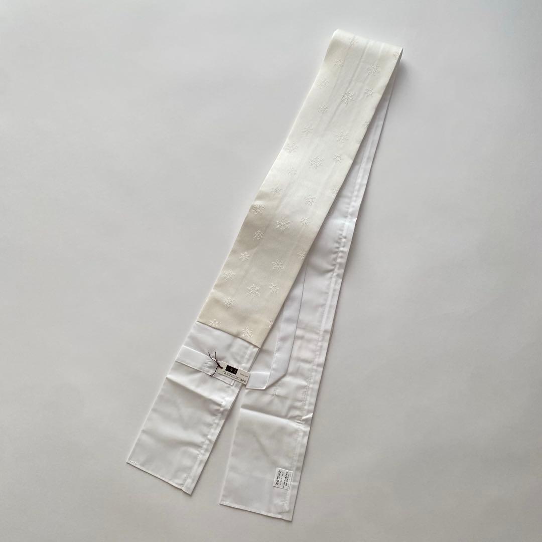 衿秀　きらっく　替え衿　絹　雪の結晶　日本製　広衿　ウォッシャブル加工　き楽っく