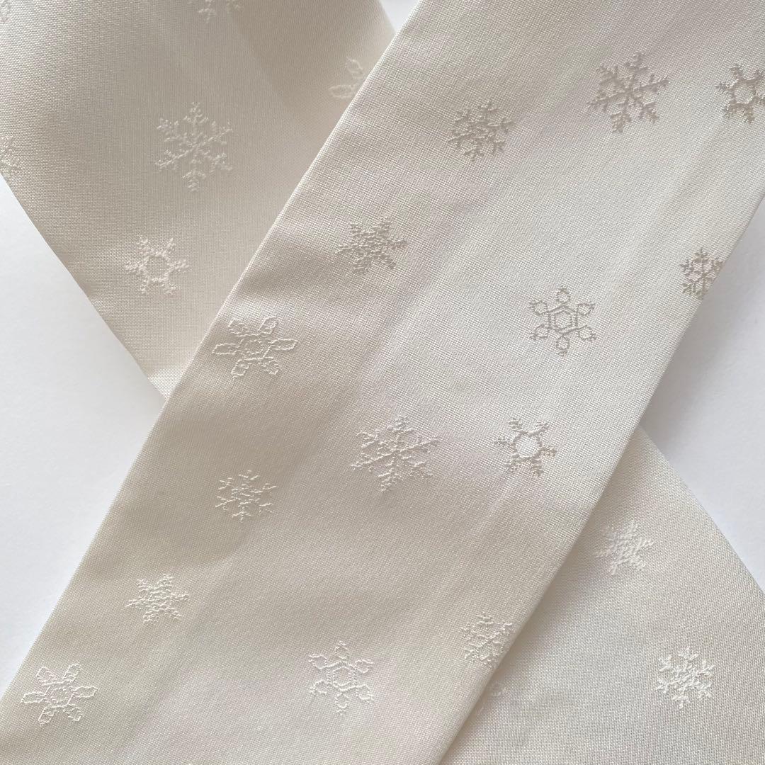 衿秀　きらっく　替え衿　絹　雪の結晶　日本製　広衿　ウォッシャブル加工　き楽っく