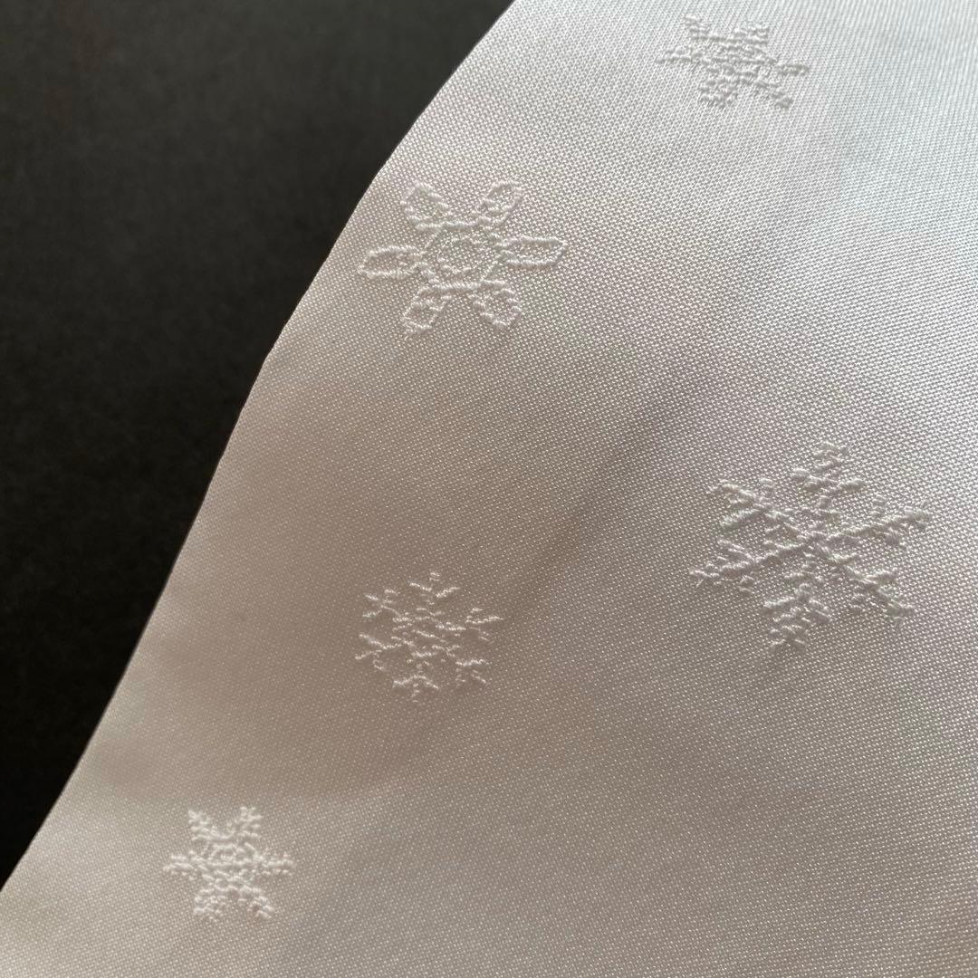 衿秀　きらっく　替え衿　絹　雪の結晶　日本製　広衿　ウォッシャブル加工　き楽っく