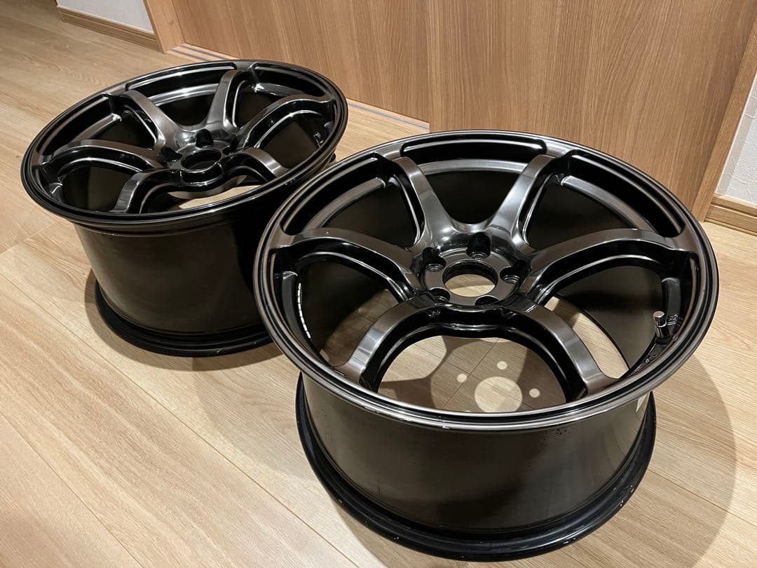 【Rc】① ACHT6 18インチホイール2本9.5j+45 PCD100