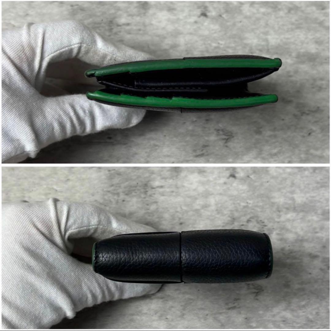 極美品✨ボッテガヴェネタ 二つ折り財布 カセット レザー 本革 ブラック