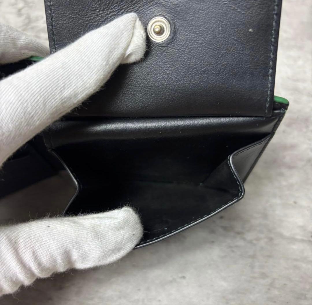 極美品✨ボッテガヴェネタ 二つ折り財布 カセット レザー 本革 ブラック