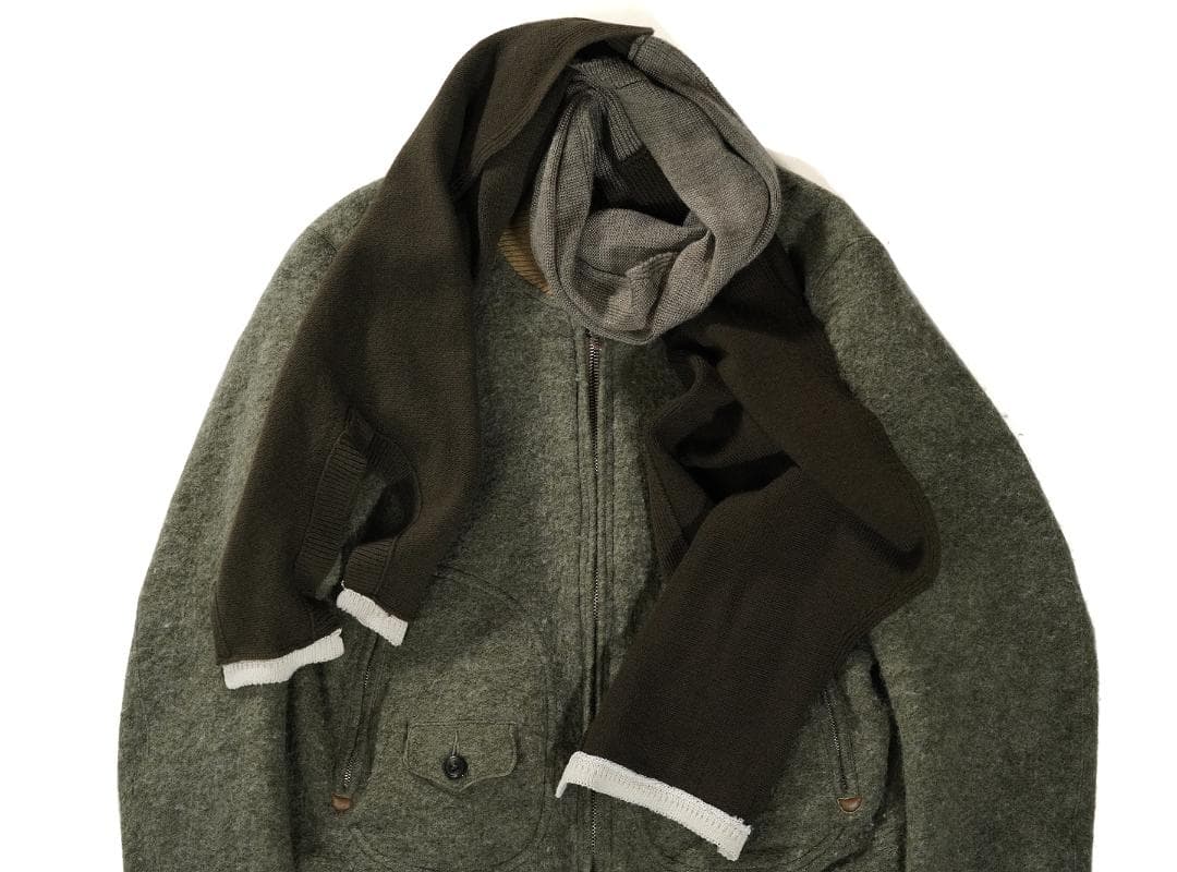 COMME des GARCONS SHIRT ニットベスト 再構築 マフラー