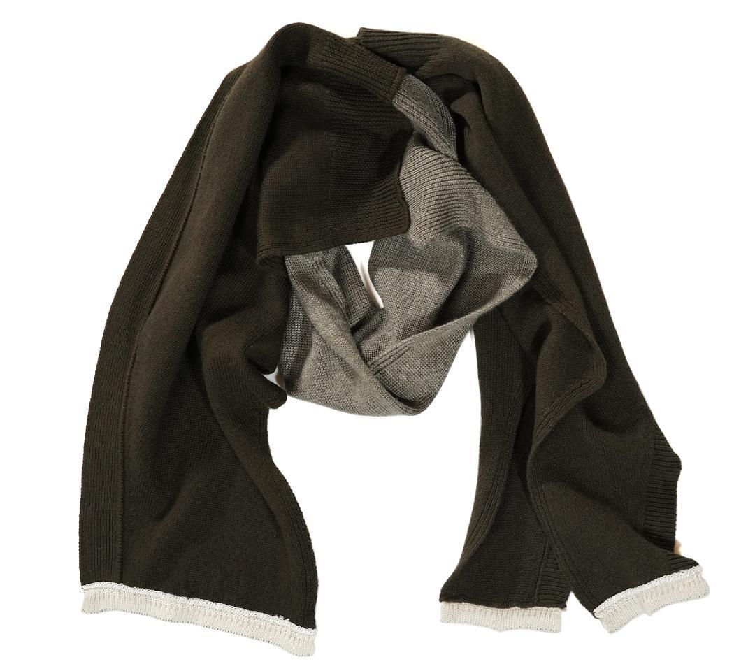 COMME des GARCONS SHIRT ニットベスト 再構築 マフラー