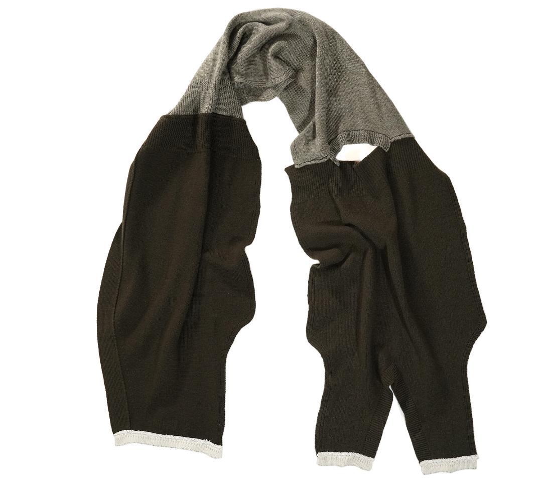 COMME des GARCONS SHIRT ニットベスト 再構築 マフラー