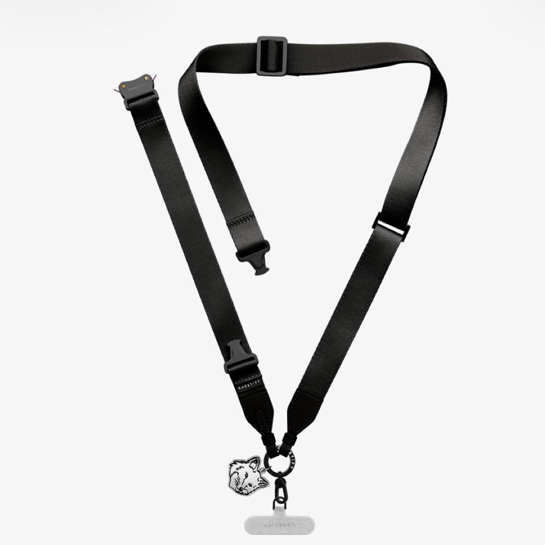 新品公式 完売品 メゾンキツネ CASETiFYスマホストラップ　ブラック