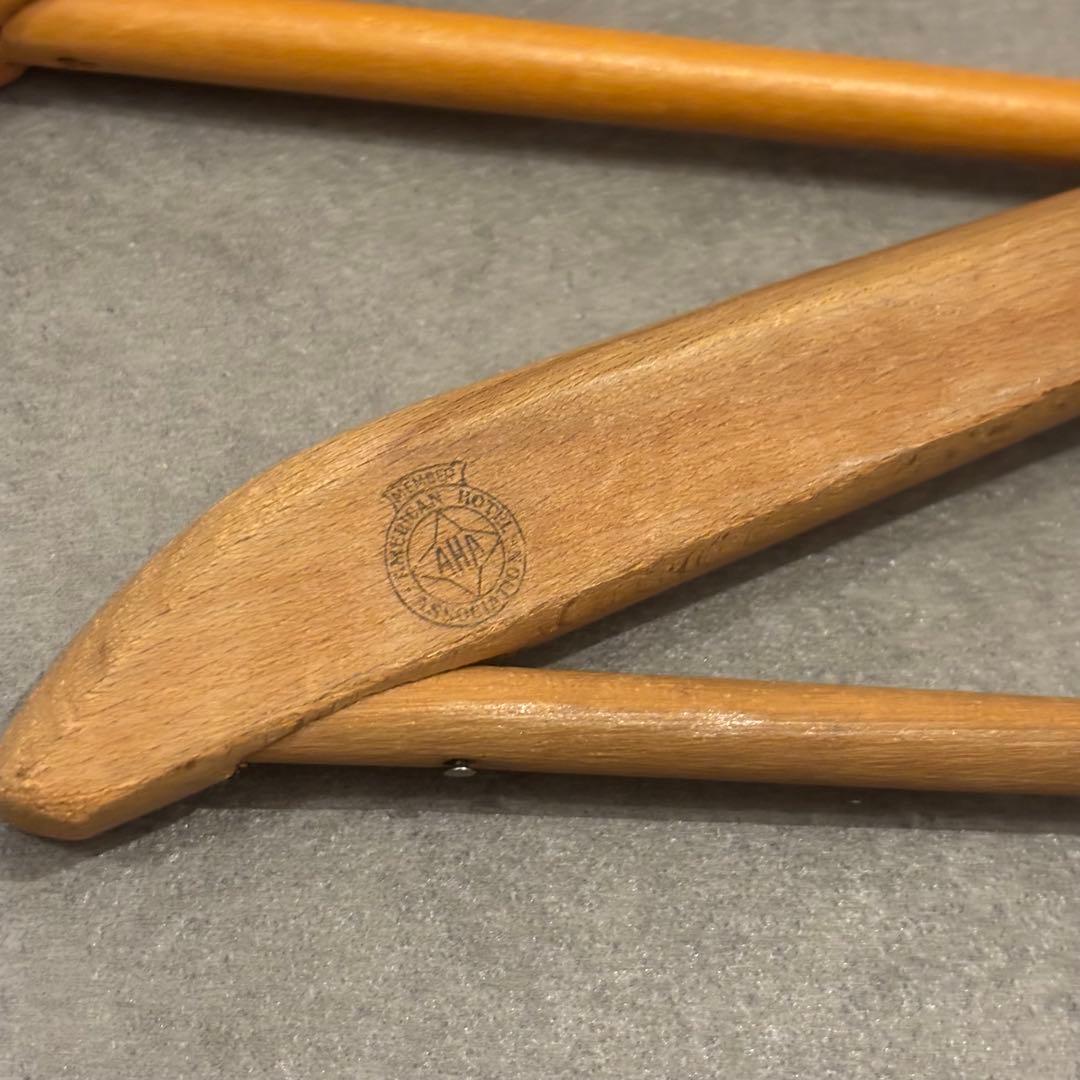 スペシャル アンティーク ビンテージ ハンガー セット 木製 アメリカ　古着屋