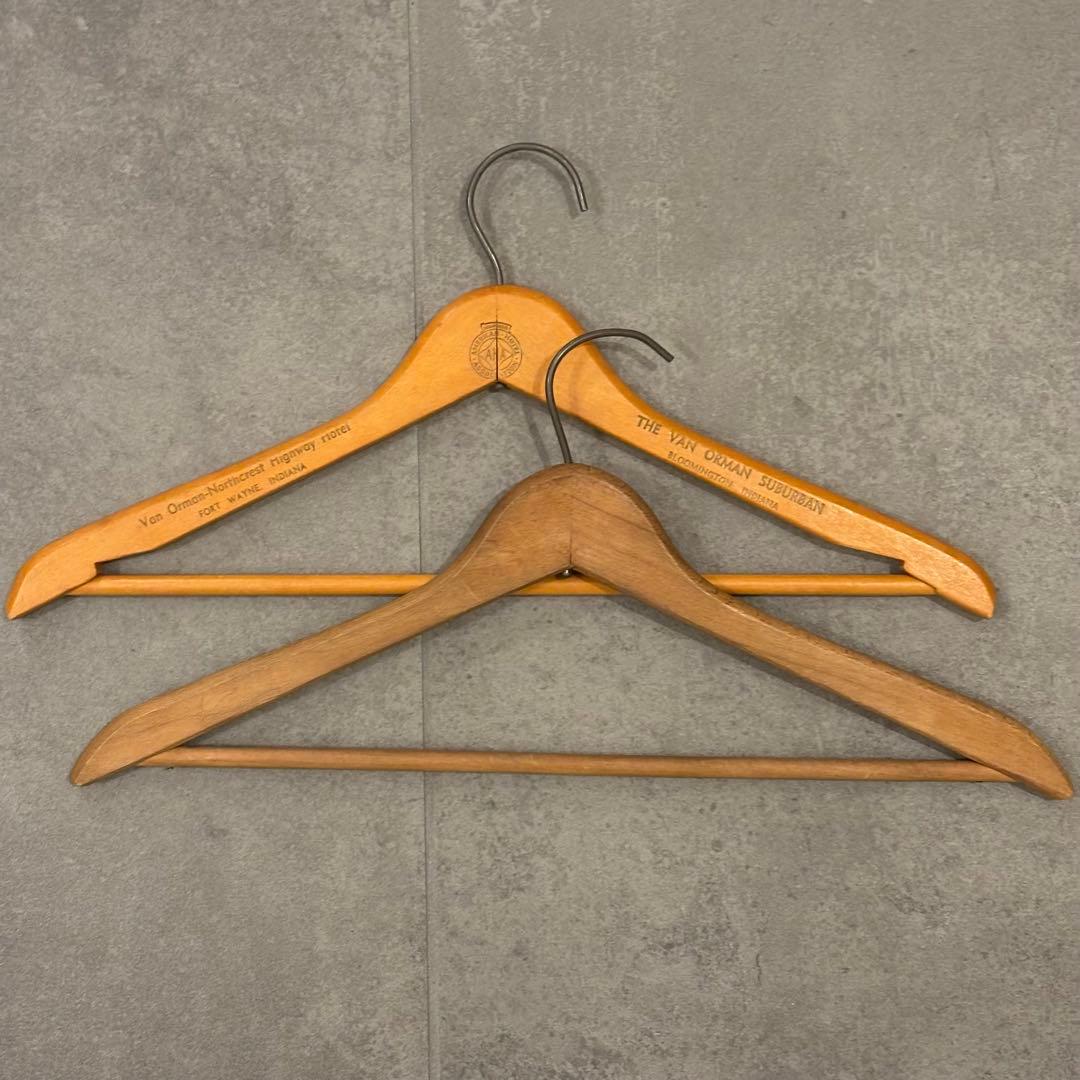 スペシャル アンティーク ビンテージ ハンガー セット 木製 アメリカ　古着屋