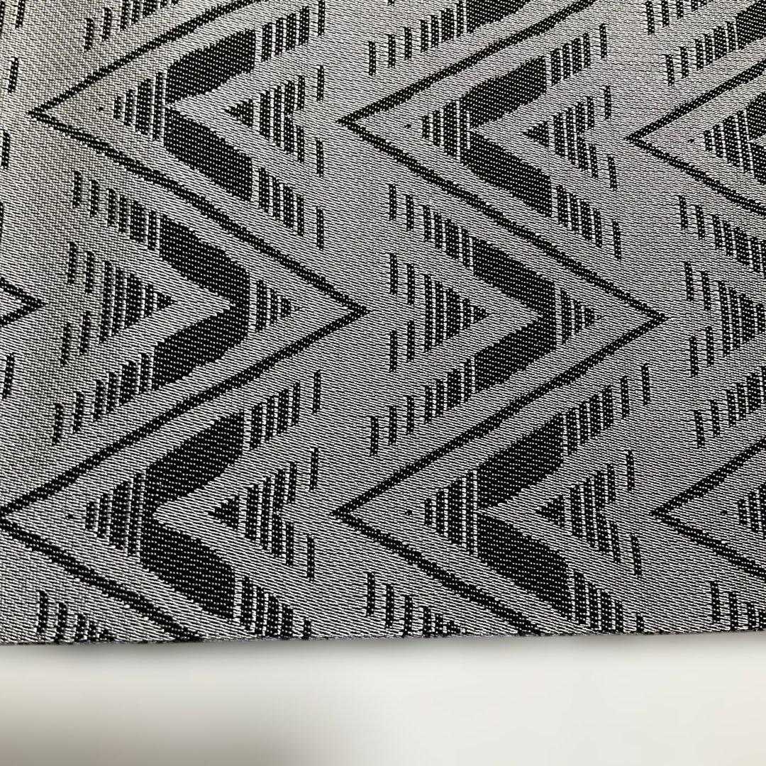 No.2912 未使用シリーズ正絹鱗文様銀通し袋帯　美品