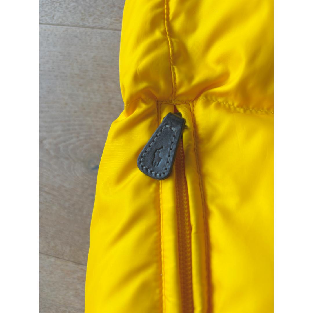 90’s　ラルフローレン ダウンベスト イエロー　美品　L