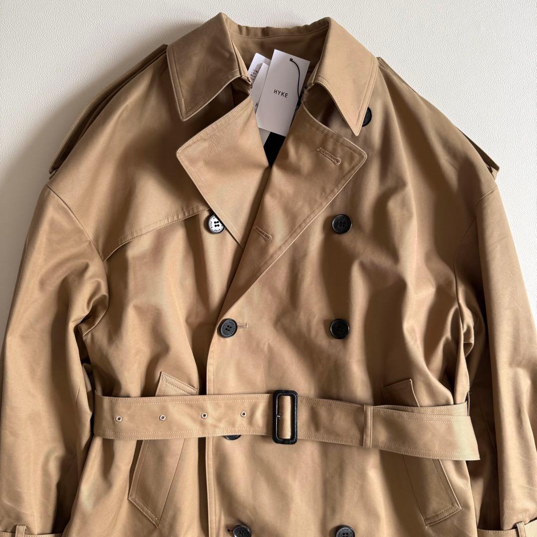 新品　ハイク　トレンチコート　ビッグフィット　ベージュ　2