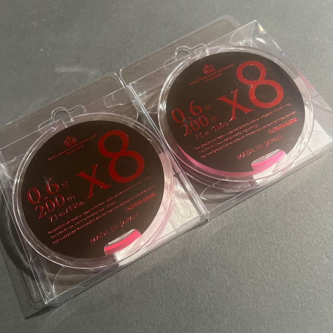 スクイッドマニア　PEライン ラグジュアリーピンク0.6号200m 2個セット