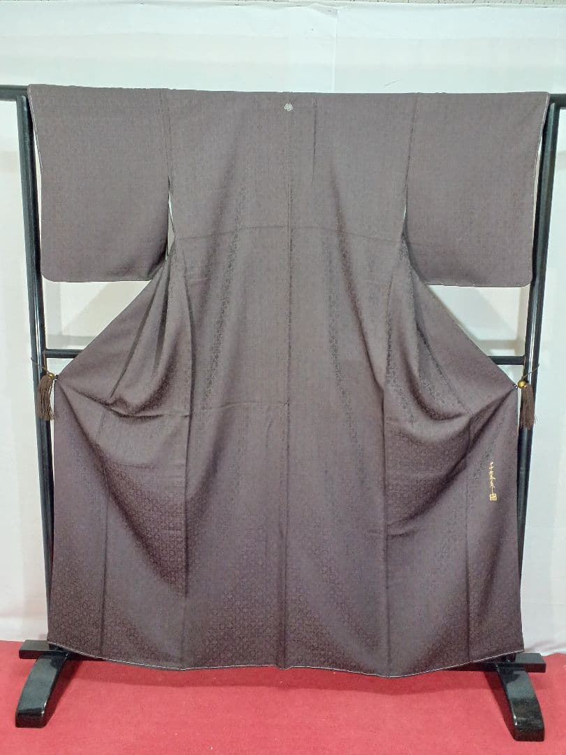 ［色無地］新品未使用品　しつけ有り　一つ紋　千地泰弘　K-121