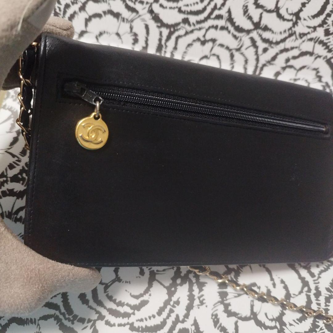 シャネル　デカココ　斜め掛けウォレット　クラッチバッグ