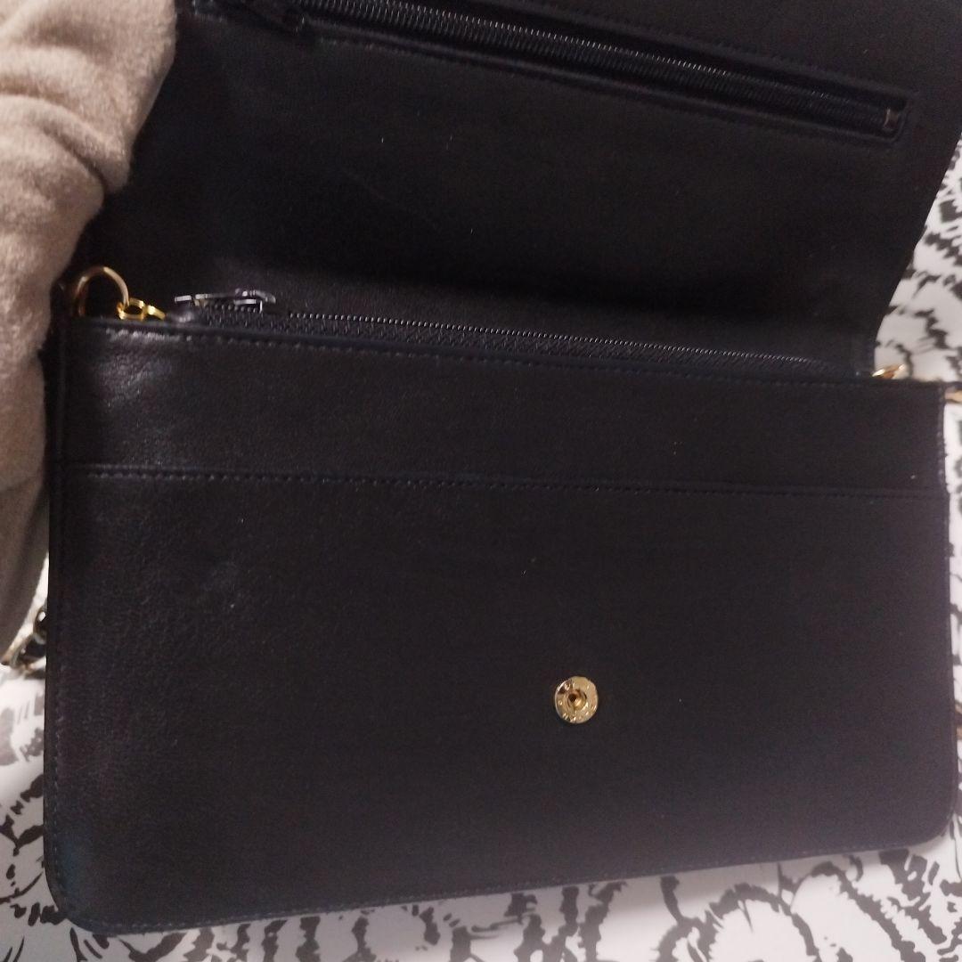 シャネル　デカココ　斜め掛けウォレット　クラッチバッグ