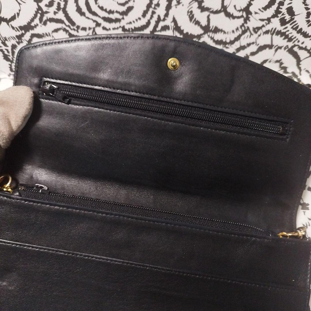 シャネル　デカココ　斜め掛けウォレット　クラッチバッグ