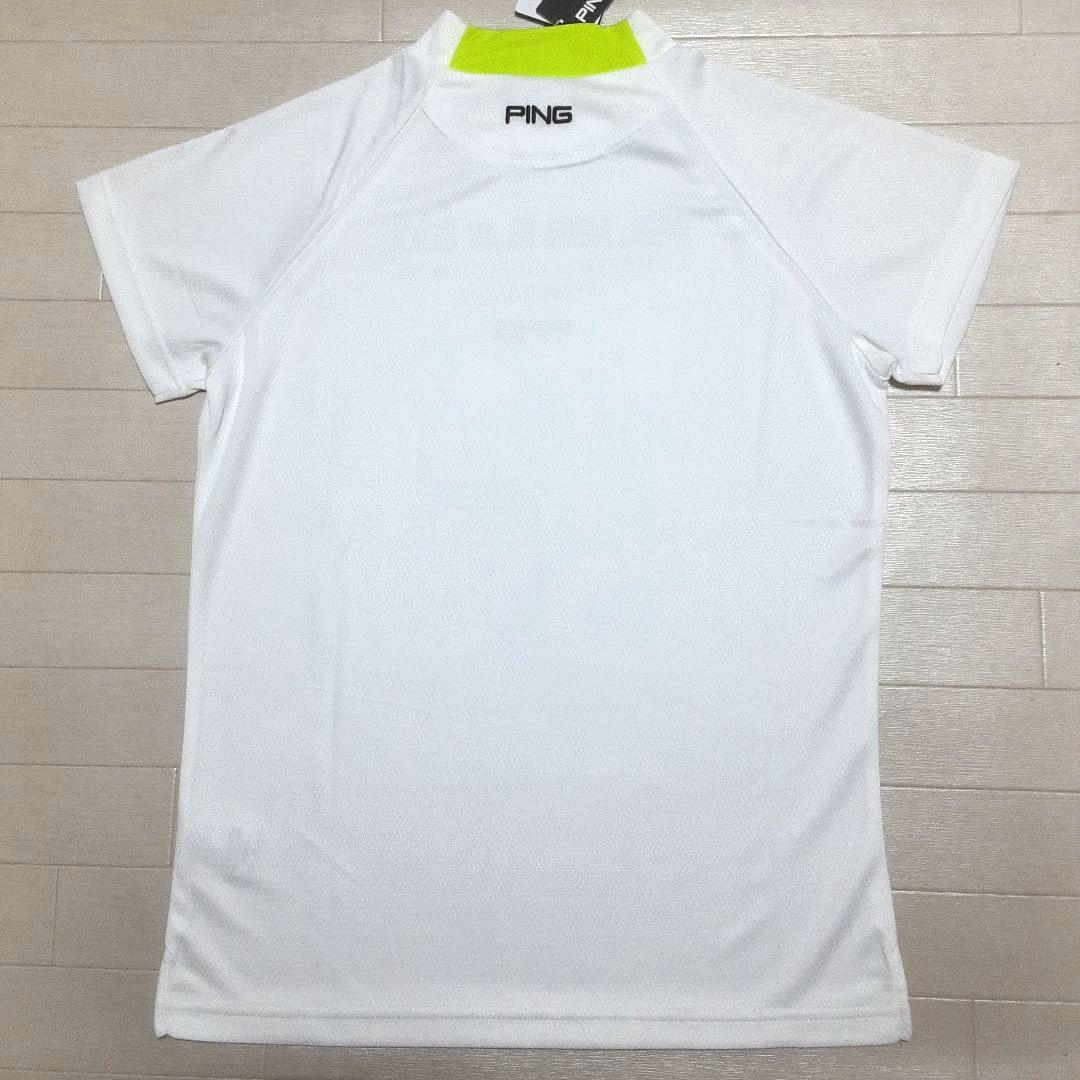 どら 新品 PINGピン モックネック&スカートLL 白ホワイト