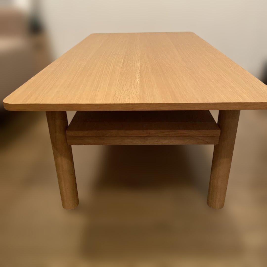 無印良品　木製ローテーブル　オーク材