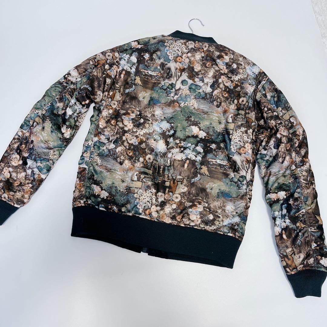 希少✨AVIREX 35周年モデル リバーシブルMA-1 総柄 L ネイビー