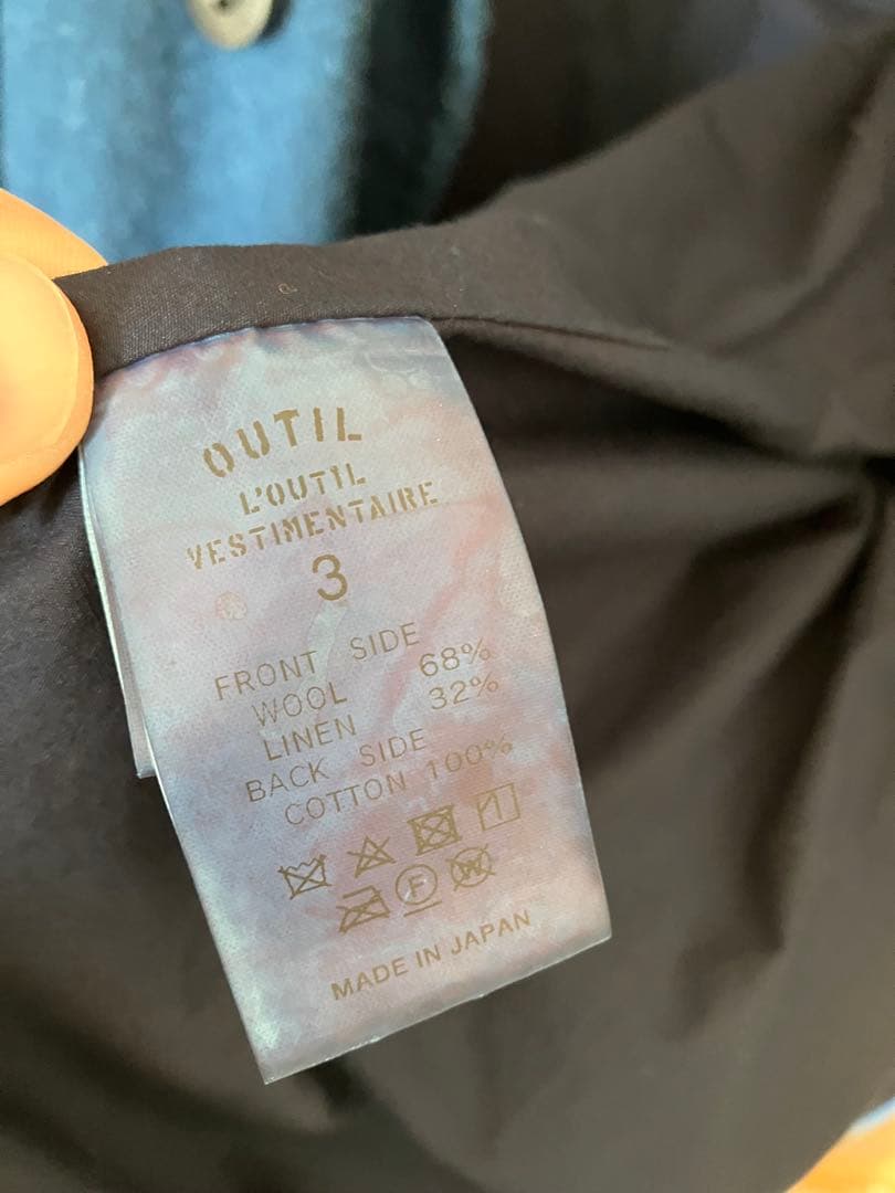 クリーニング済　OUTIL(ウティ)MANTEAU LOULLE ウールコート