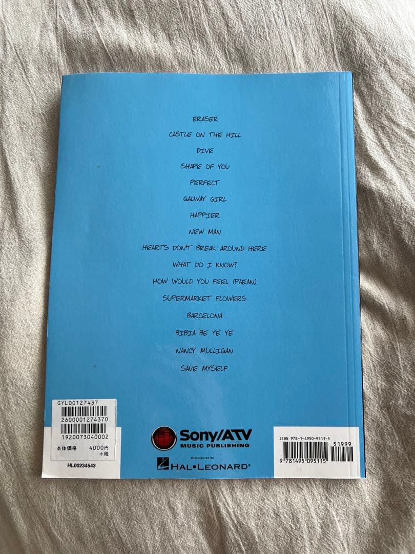 エドシーラン Ed Sheeran DIVIDE GUITAR 楽譜