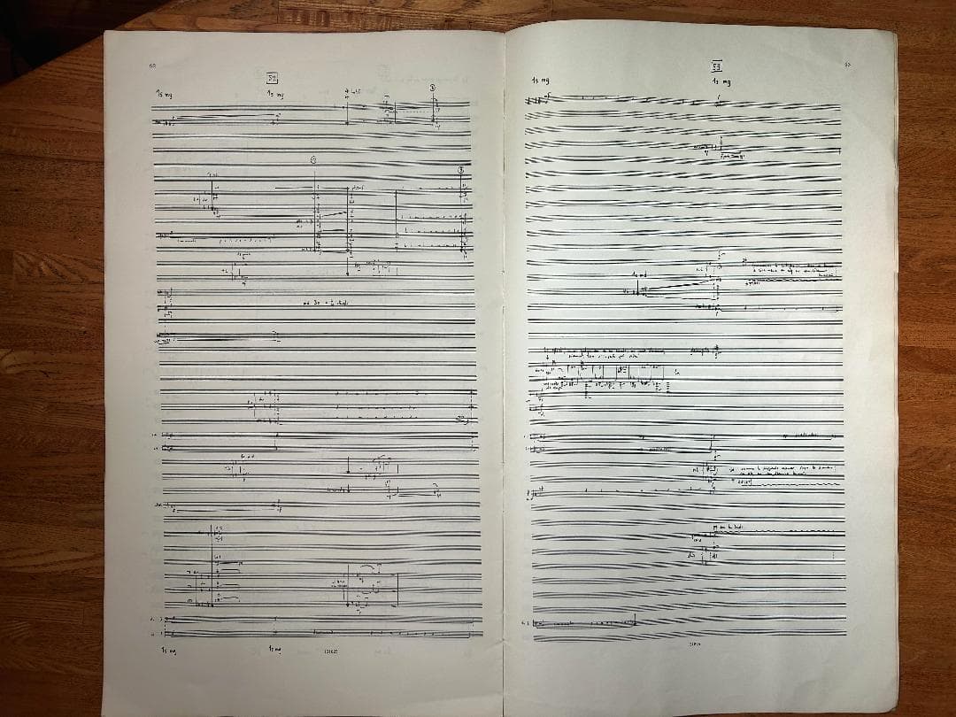 ミシェル・タバシュニクの貴重な1969（大型譜面）Fresque