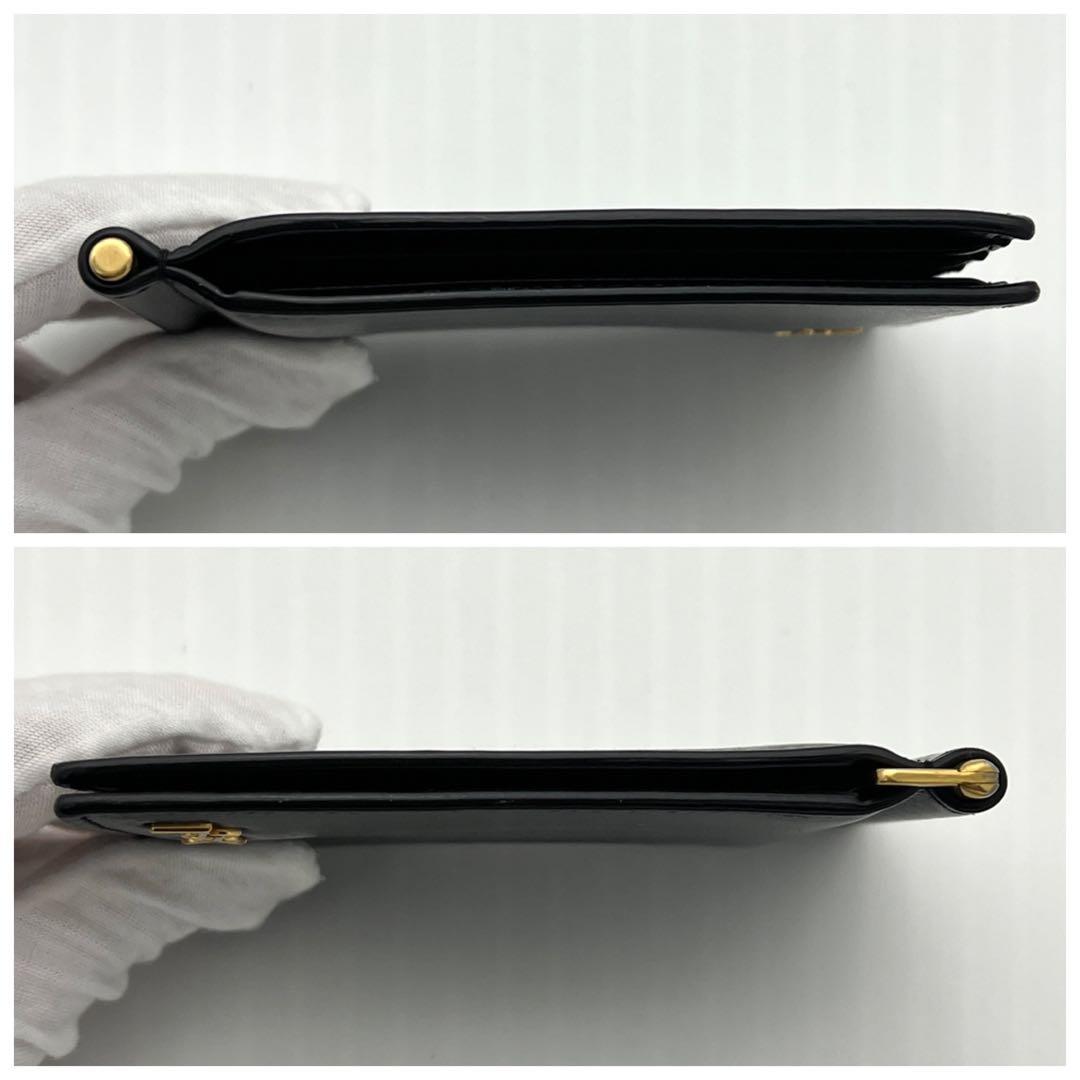 【極美品】サンローランパリ マネークリップ YSLロゴ タイニーカサンドラ 黒