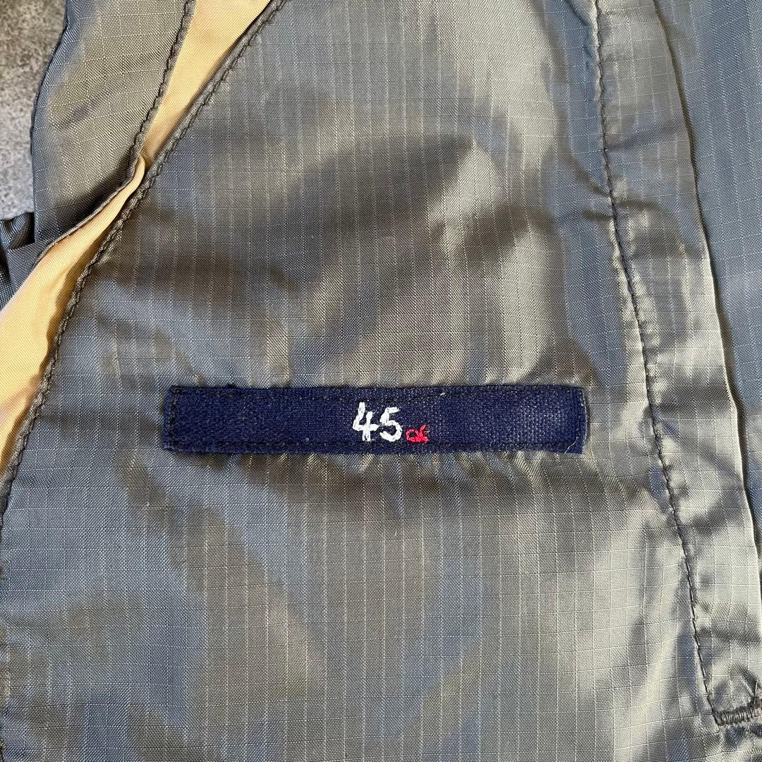 45R　キルティングベスト　ナイロン　オリーブ　グリーン　ブラウン　日本製　希少