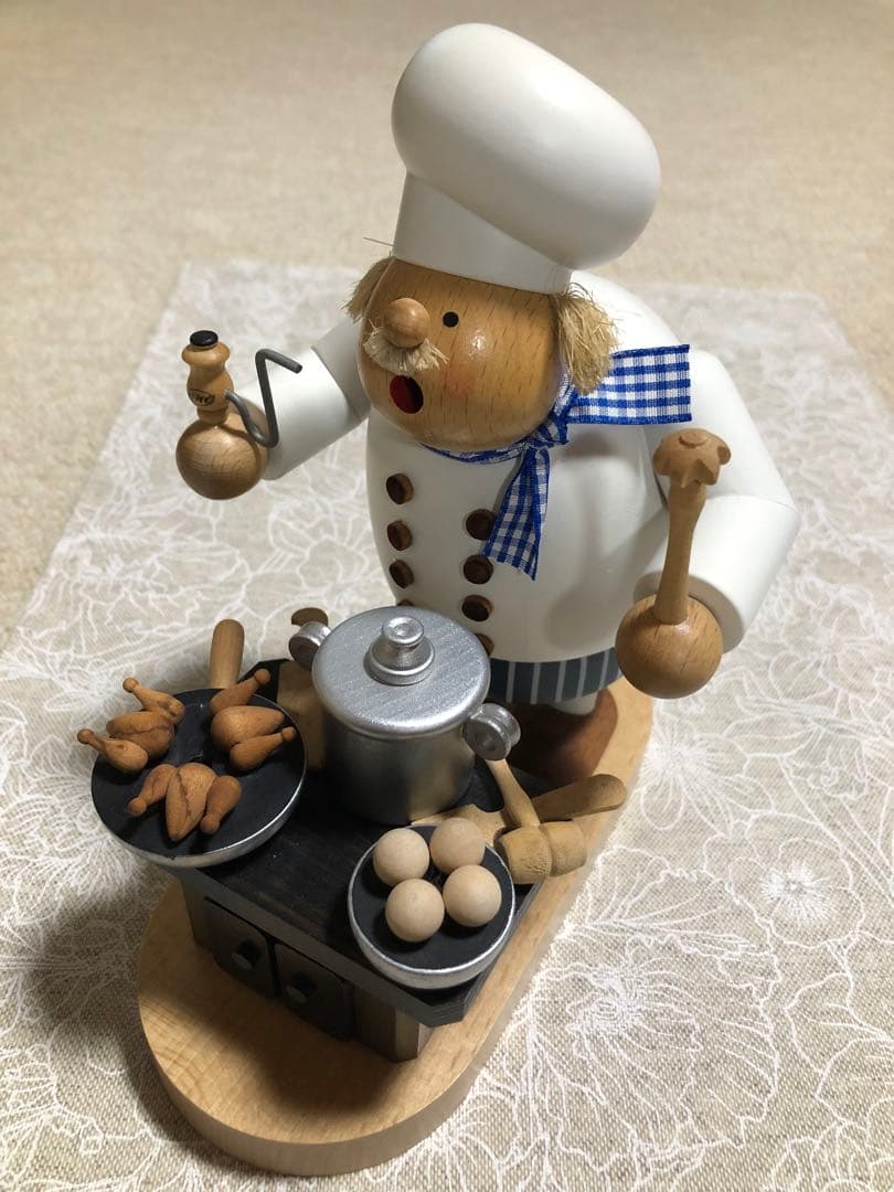 KWO ドイツ　煙り出し人形　コックさん　香炉　パイプ人形